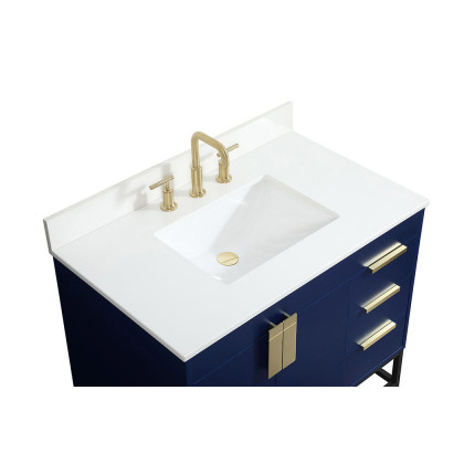 Elegant Bathroom Vanity - Blue (VF48836MBL-BS)