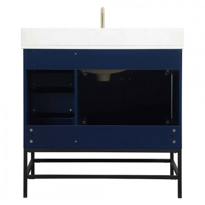 Elegant Bathroom Vanity - Blue (VF48836MBL-BS)