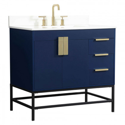Elegant Bathroom Vanity - Blue (VF48836MBL-BS)