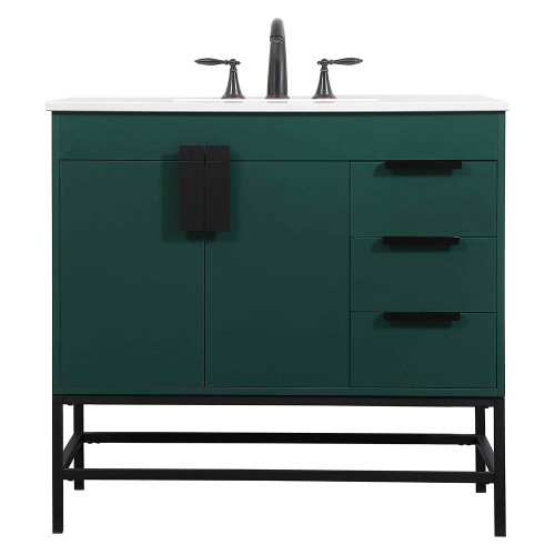 Elegant Bathroom Vanity - Green (VF48836MGN)