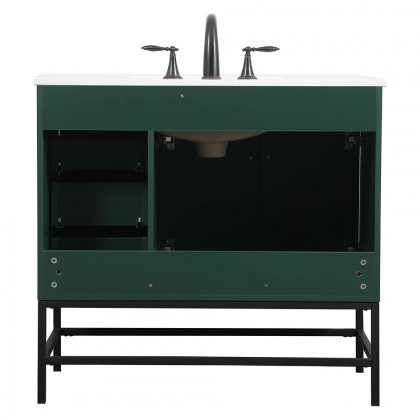 Elegant Bathroom Vanity - Green (VF48836MGN)