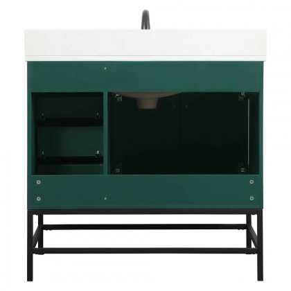 Elegant Bathroom Vanity - Green (VF48836MGN-BS)