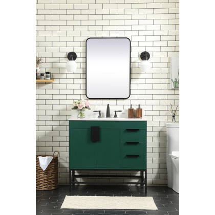 Elegant Bathroom Vanity - Green (VF48836MGN-BS)