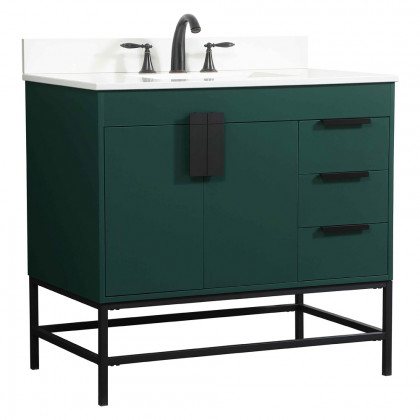 Elegant Bathroom Vanity - Green (VF48836MGN-BS)