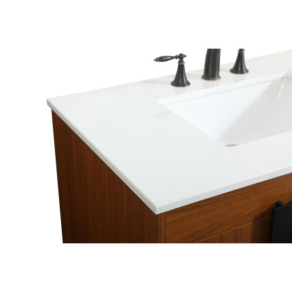 Elegant Bathroom Vanity - Teak (VF48836MTK)