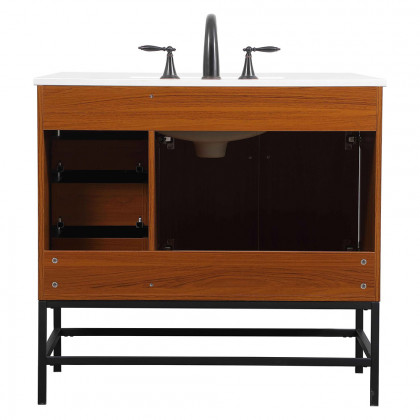 Elegant Bathroom Vanity - Teak (VF48836MTK)