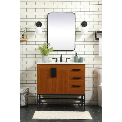 Elegant Bathroom Vanity - Teak (VF48836MTK)