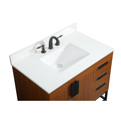 Elegant Bathroom Vanity - Teak (VF48836MTK-BS)