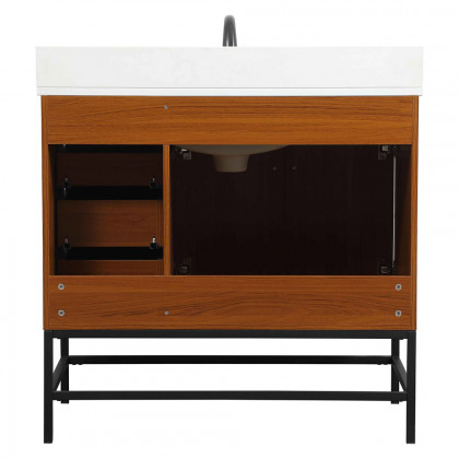 Elegant Bathroom Vanity - Teak (VF48836MTK-BS)