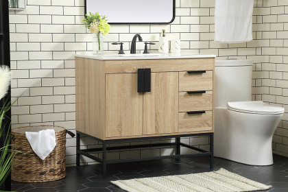 Elegant™ VF48836MW Bathroom Vanity - Mango Wood