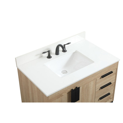 Elegant Bathroom Vanity - Mango Wood (VF48836MW-BS)