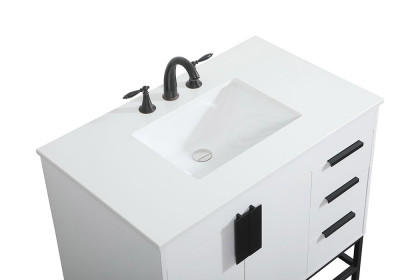 Elegant™ VF48836MWH Bathroom Vanity - White