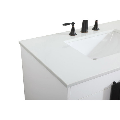 Elegant Bathroom Vanity - White (VF48836MWH)