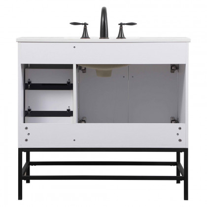 Elegant Bathroom Vanity - White (VF48836MWH)