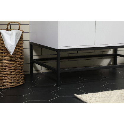 Elegant Bathroom Vanity - White (VF48836MWH-BS)