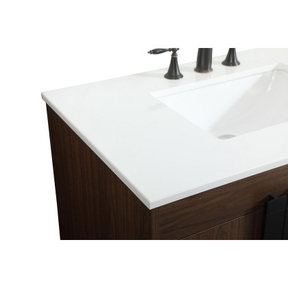 Elegant Bathroom Vanity - Walnut (VF48836MWT)
