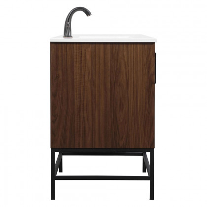 Elegant Bathroom Vanity - Walnut (VF48836MWT)