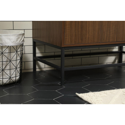 Elegant Bathroom Vanity - Walnut (VF48836MWT)