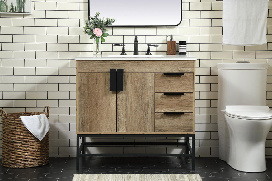 Elegant™ VF48836NT Bathroom Vanity - Natural Oak