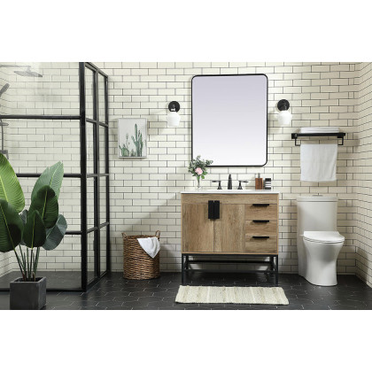 Elegant Bathroom Vanity - Natural Oak (VF48836NT)