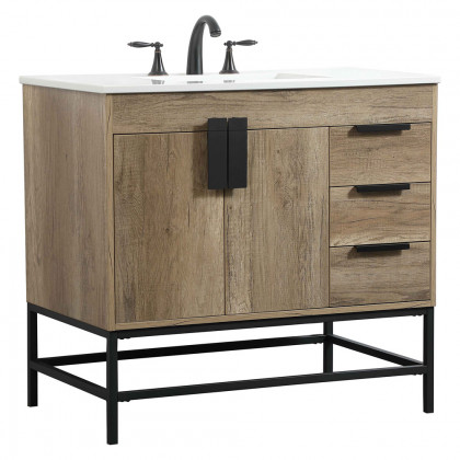 Elegant Bathroom Vanity - Natural Oak (VF48836NT)