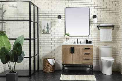 Elegant™ VF48836NT-BS Bathroom Vanity - Natural Oak