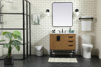 Elegant™ VF48836WB-BS Bathroom Vanity - Walnut Brown