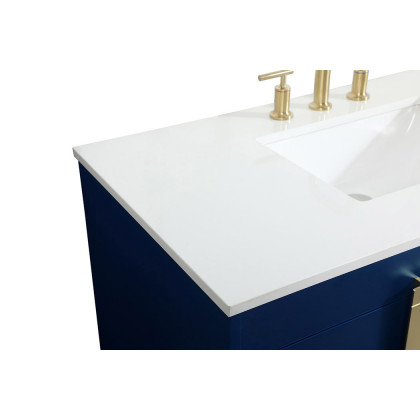 Elegant Bathroom Vanity - Blue (VF48842MBL)