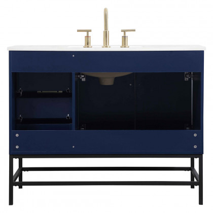 Elegant Bathroom Vanity - Blue (VF48842MBL)
