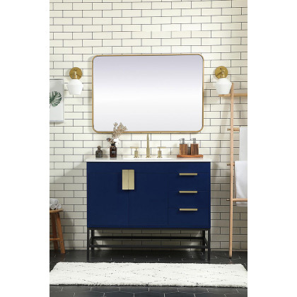 Elegant Bathroom Vanity - Blue (VF48842MBL)
