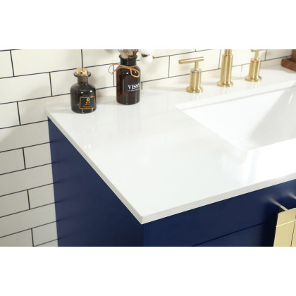 Elegant Bathroom Vanity - Blue (VF48842MBL)