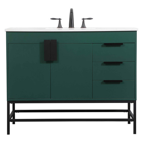 Elegant Bathroom Vanity - Green (VF48842MGN)