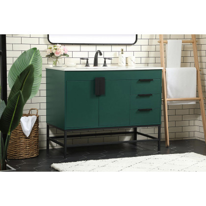 Elegant Bathroom Vanity - Green (VF48842MGN)