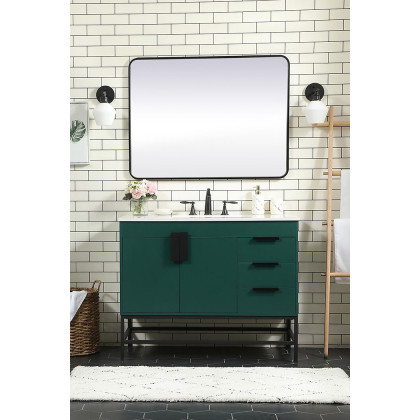 Elegant Bathroom Vanity - Green (VF48842MGN)
