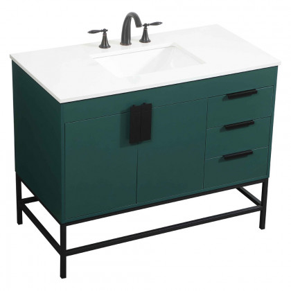 Elegant Bathroom Vanity - Green (VF48842MGN)