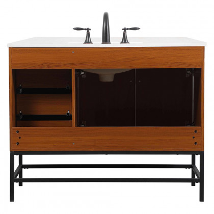 Elegant Bathroom Vanity - Teak (VF48842MTK)