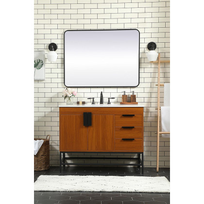 Elegant Bathroom Vanity - Teak (VF48842MTK)