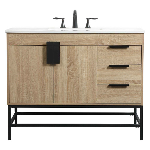 Elegant Bathroom Vanity - Mango Wood (VF48842MW)
