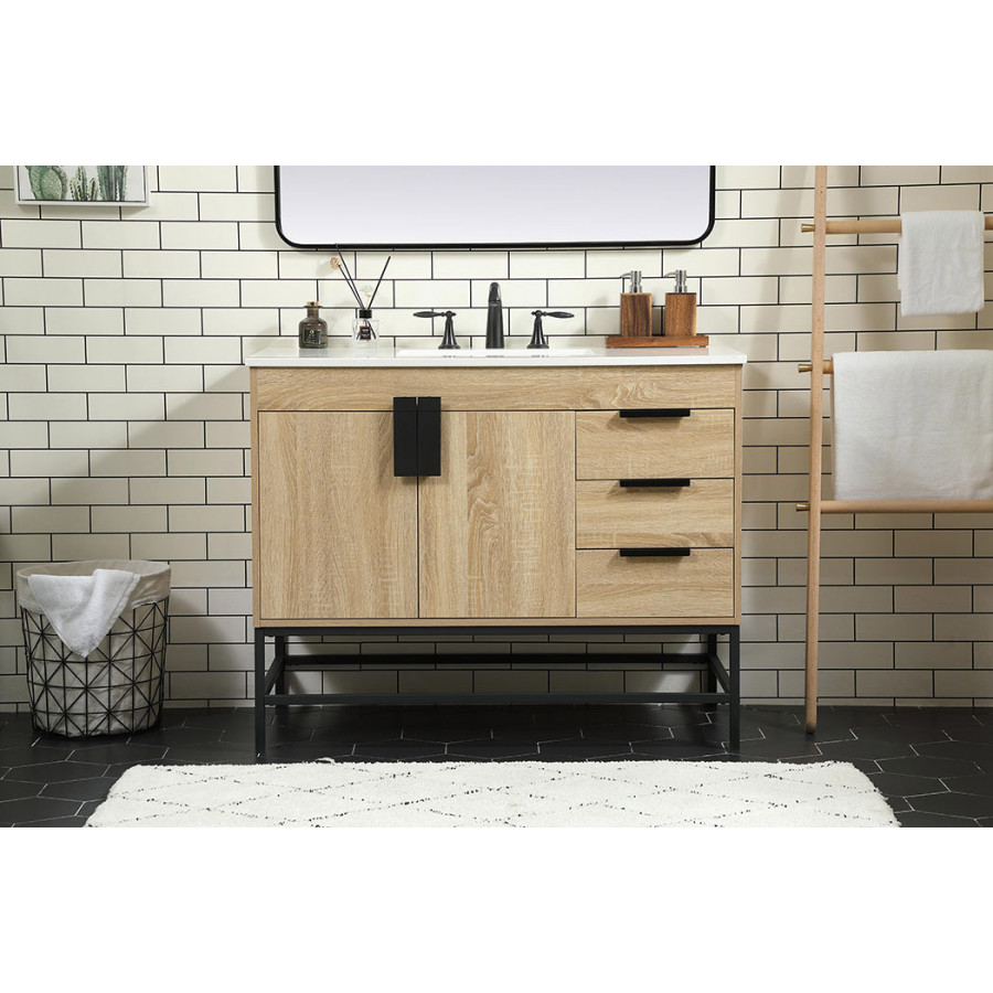Elegant Bathroom Vanity - Mango Wood (VF48842MW)