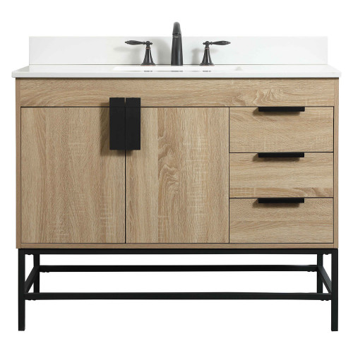 Elegant Bathroom Vanity - Mango Wood (VF48842MW-BS)