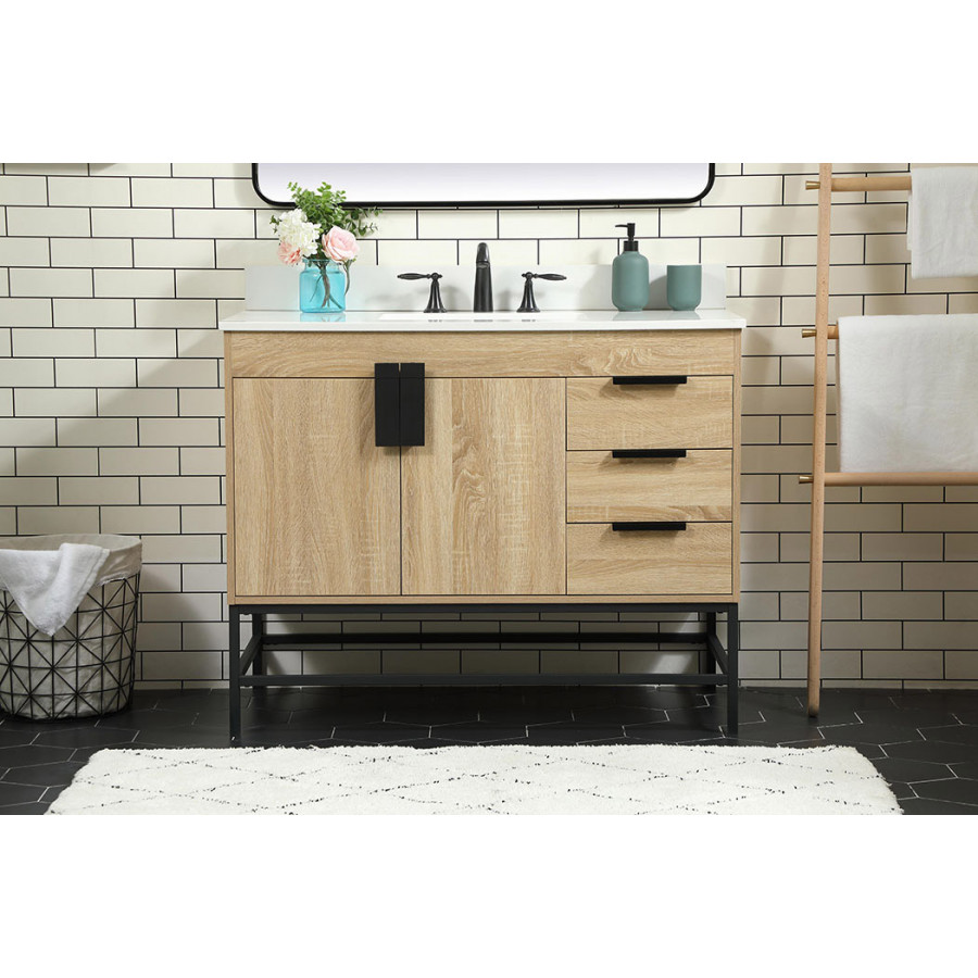 Elegant Bathroom Vanity - Mango Wood (VF48842MW-BS)
