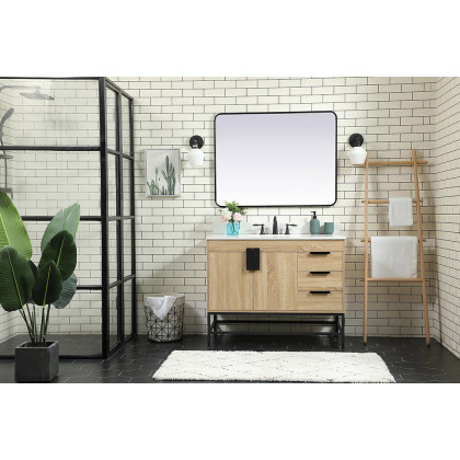 Elegant Bathroom Vanity - Mango Wood (VF48842MW-BS)