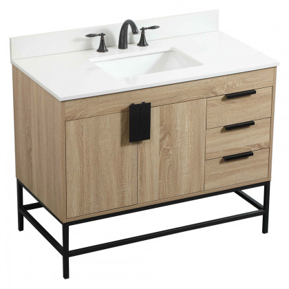 Elegant Bathroom Vanity - Mango Wood (VF48842MW-BS)
