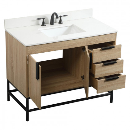 Elegant Bathroom Vanity - Mango Wood (VF48842MW-BS)