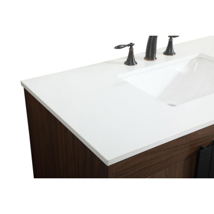 Elegant Bathroom Vanity - Walnut (VF48842MWT)