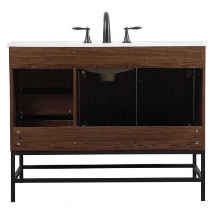Elegant Bathroom Vanity - Walnut (VF48842MWT)