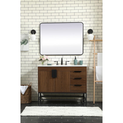 Elegant Bathroom Vanity - Walnut (VF48842MWT)