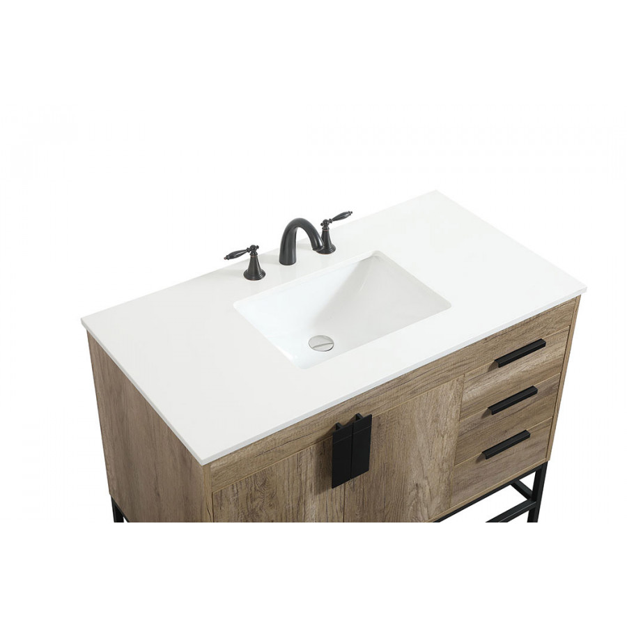 Elegant Bathroom Vanity - Natural Oak (VF48842NT)