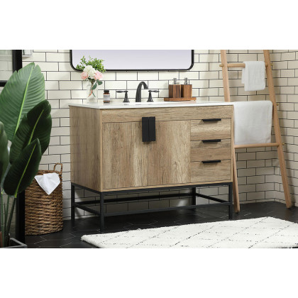 Elegant Bathroom Vanity - Natural Oak (VF48842NT)
