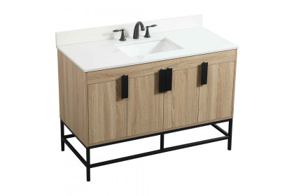 Elegant™ VF48848MW-BS Bathroom Vanity - Mango Wood